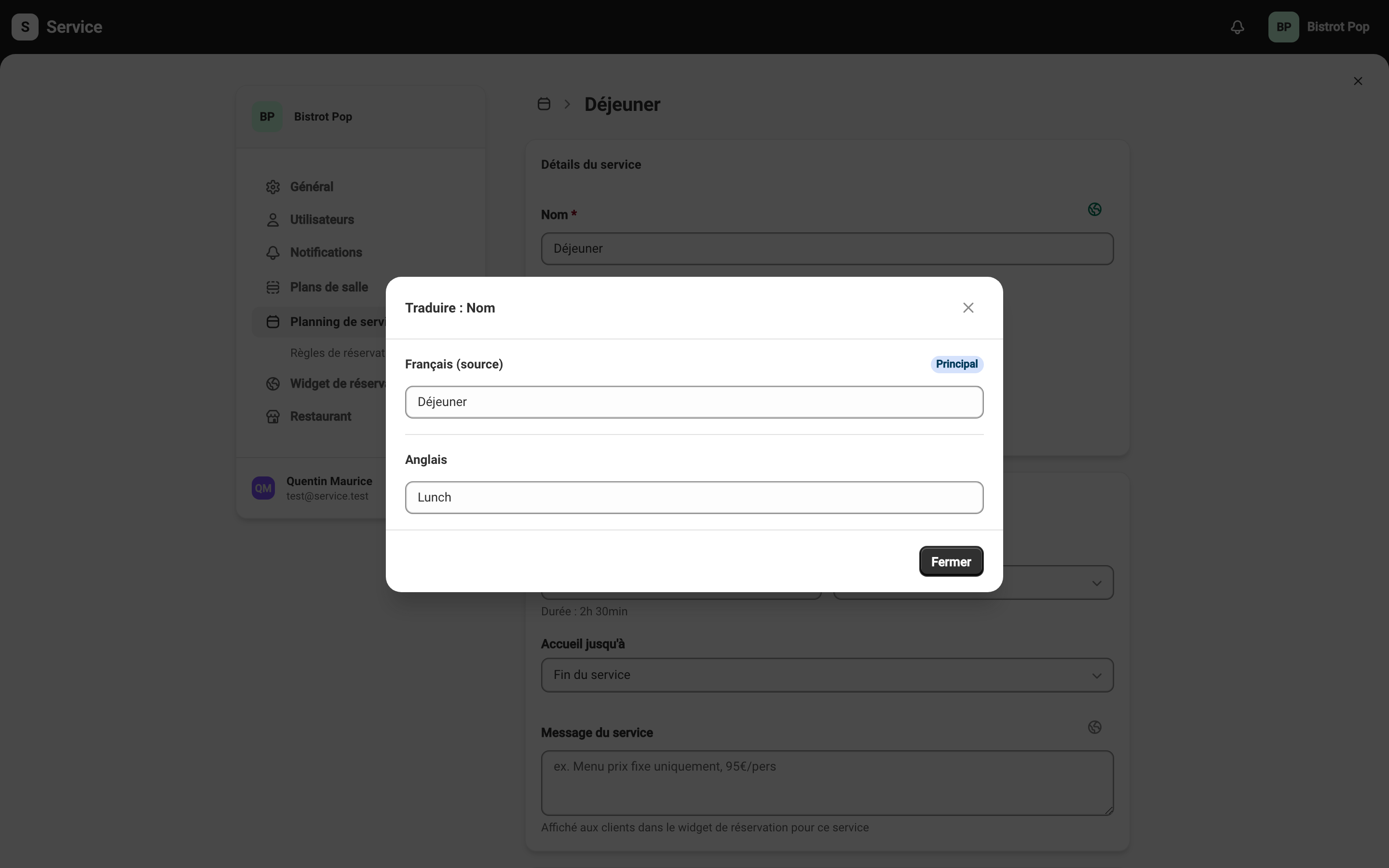 Messages multilingues pour vos clients